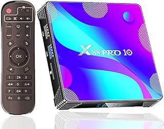 Android TV Box 11.0, Android Box Quad Core RK3318 CPU 2GB 16GB Supports 2.4G+5G Dual Wi-Fi/ 100M Ethernet/ BT 4.0/ USB 3.0/3D 4K Ultra HD H.265 Decoding Smart TV Box Android Media Player