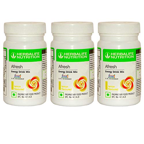 Herbalife Afresh Energy Drink- Lemon 50 gm (Super Saver Pack)- Pack of 3 Herbalife Afresh Energy Drink- Lemon 50 gm (Super Saver Pack)- Pack of 3