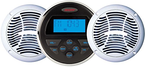 JENSEN MS3A Round Waterproof Stereo 