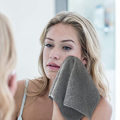 Serviettes en microfibre absorbantes et douces Orighty linge de bain gris