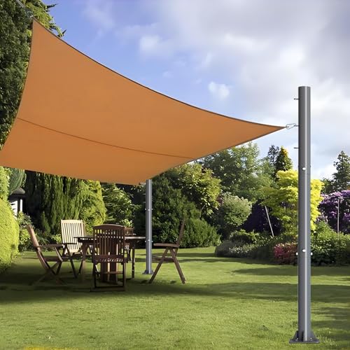 2pcs Sun Shade Poles Outdoor - 10ft 2.36
