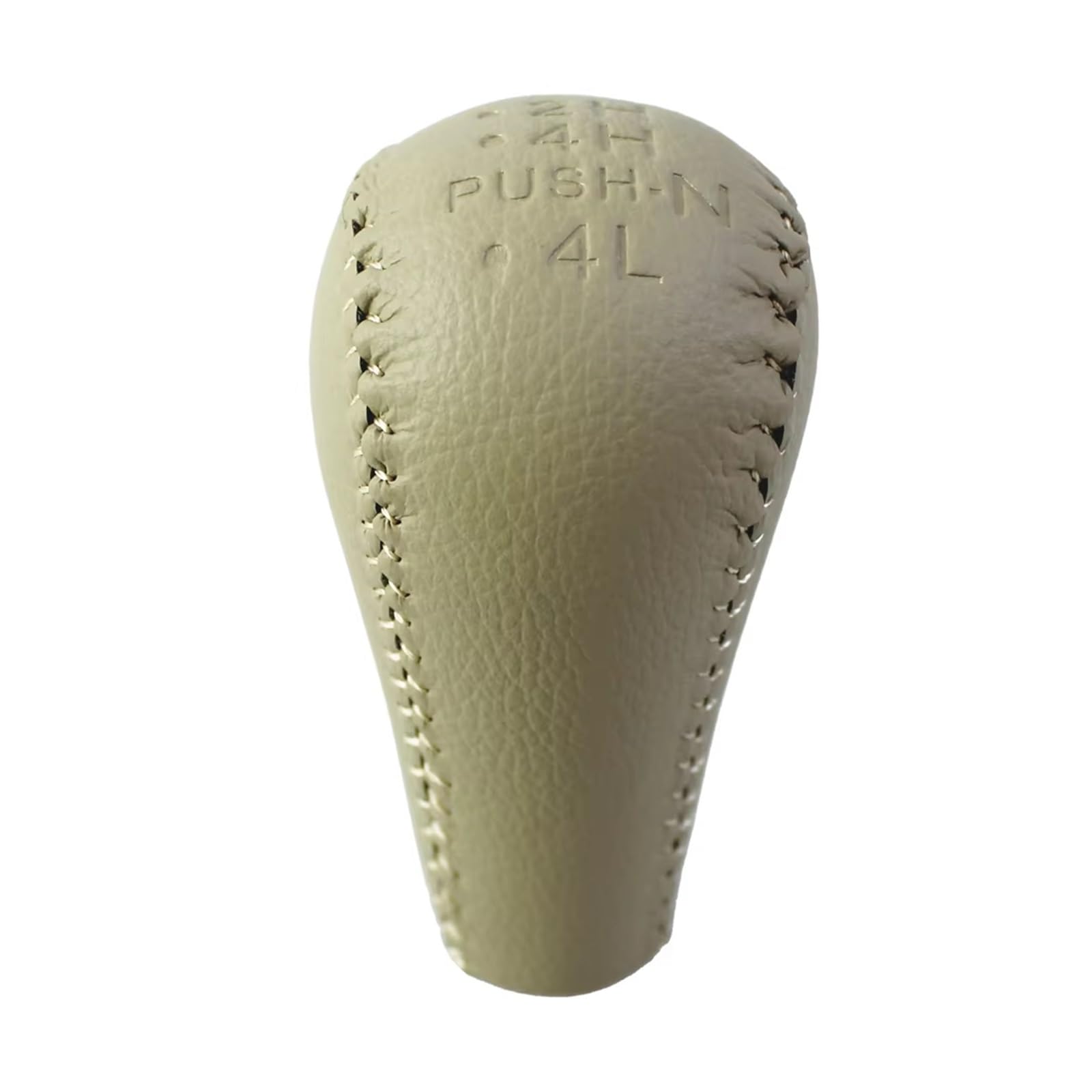 GHQFROP Transmission Gear Shift Knob for Nissan for Patrol GU Y61 Gear Shift Knob Gaiter Lever Shiter Head 5Speed Manual Transmission Car Gear Stick Knob(Push Beige)