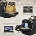 Densata Duffle Bag for Travel, 50L Canvas Duffle Bag Vintage Travel Bag Overnight Bag with Shoes Compartment Men (Black)