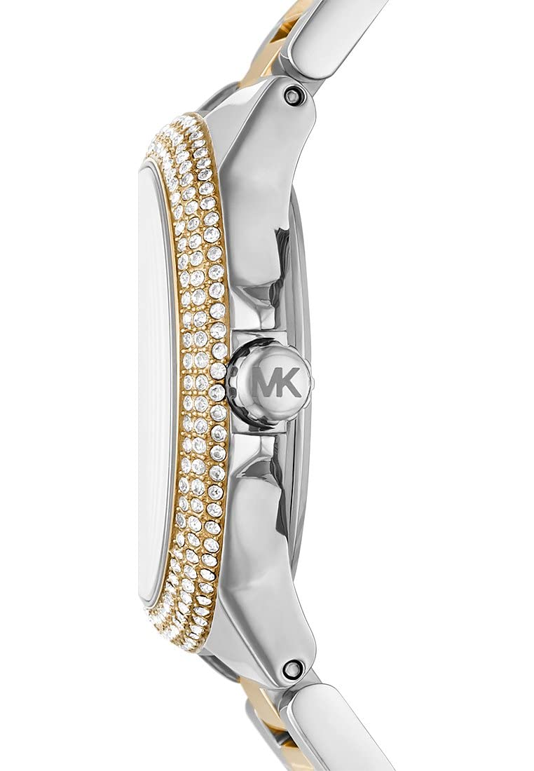 Michael Kors Orologio Camille da donna, movimento cronografo al quarzo da 33 mm con cinturino in acciaio inossidabile