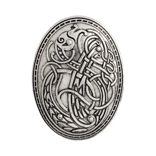 zalati Viking Norse Brooch Generic Pin Amulet Schweden Skandinavischer Drache Schmuck Damen Silber Cover