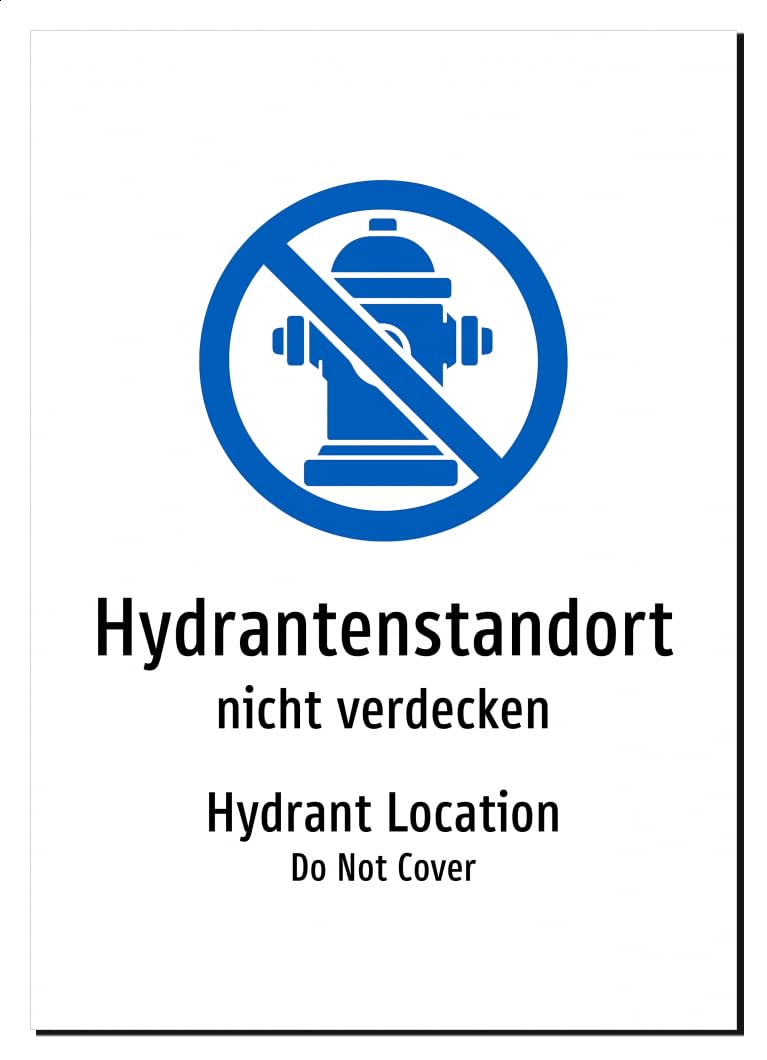 62688-DEEN-S-07 | Hydrantenstandort Schild Deutsch Englisch | zweisprachig