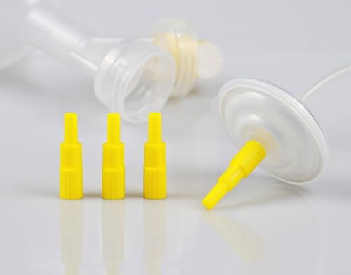 Miniatura 7 de PumpMom Adaptador de reflujo para bomba Spectra S1 S2 para utilizar la mayoría de bridas y botellas Medela, se conecta entre el protector de pecho