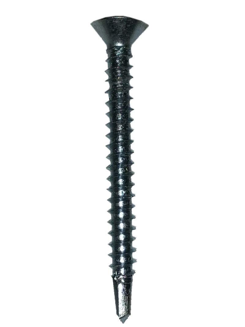 Gardinia 4.8mm x 45mm Upvc Fixing Screws in Silver Finish - Bag of 20