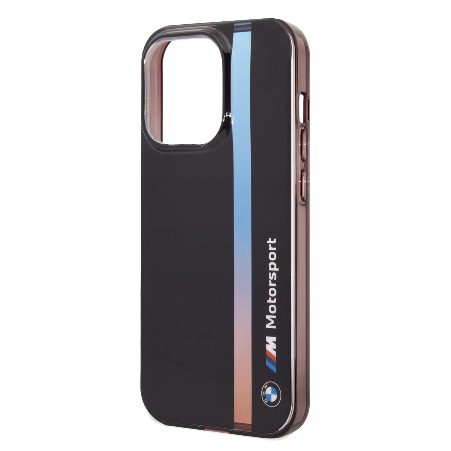 CG MOBILE BMW M - Custodia in Carbonio per iPhone 15 PRO, Colore: Nero