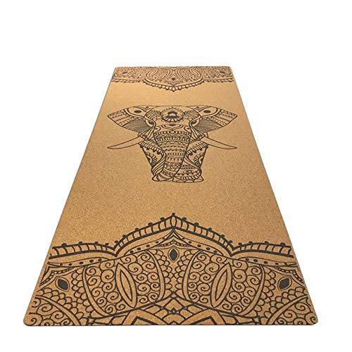 Comfortable Cork Sports Fitness Mat Natural Rubber Environmental Protection Non-Slip Hot Yoga Yoga Mat Fitness Rubber Mat