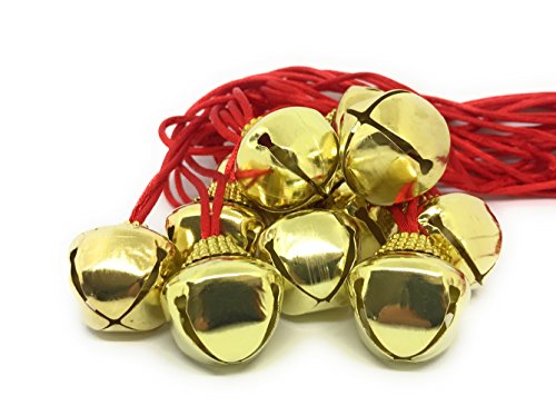 48 Bulk Deluxe Christmas Jingle Bell Necklace with Children's Safety Clasp - //coolthings.us