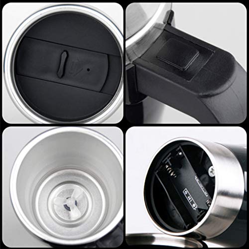 Sisyria El Agua Magnética Auto Agitación Copa De Acero Inoxidable Ventosa Taza De Aislamiento Térmico De Un Solo Botón… - Imagen 7