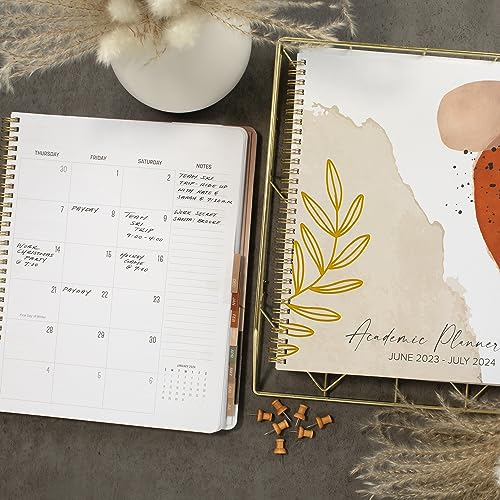 Simplified 2023-2024 Academic Planner - A Beautiful 8.5" X 10.5" Daily Planner For Women Or Men With Weekly & Monthly Spreads For The 23-24 School Year - Runs From June 2023 - July 2024 #TOP5