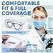 TICONN Anti-Fog Safety Goggles, HD Clear Eye Protection, ANSI Z87.1 Lab Goggles for Chemistry, Industrial (4PK)