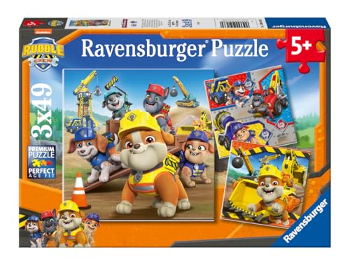 Ravensburger - Puzzle 3x49 pièces - Véhicules de Travail - Rubben