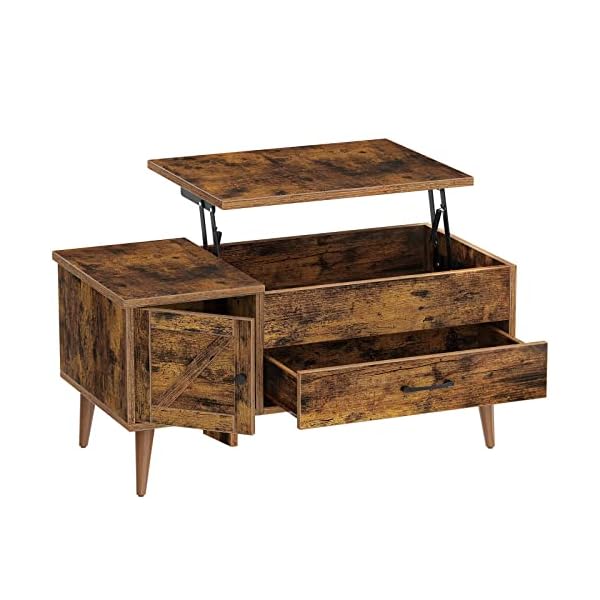 Rolanstar-Lift-Top-Coffee-Table-with-Drawer-Hidden-and-Open-Compartment-394-Living-Room-Tables-with-Barn-Door-Rustic-Brown-Coffee-Table-with-Lift-Top-and-Wooden-Legs-for-Home-Office