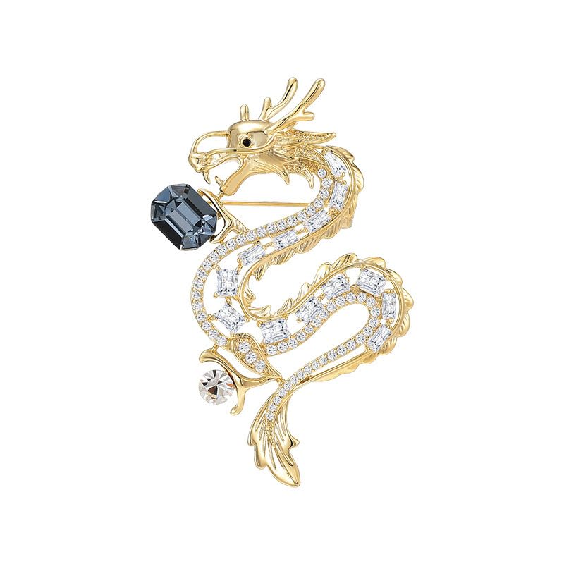 Image of Animal Brooch for Women Girls 18k Gold Plated Animal Brooch Pin Rhinestone Animal Brooch Lapel Pin Jewelry Thanksgiving Day Birthday Wedding Gifts for Mom Wife