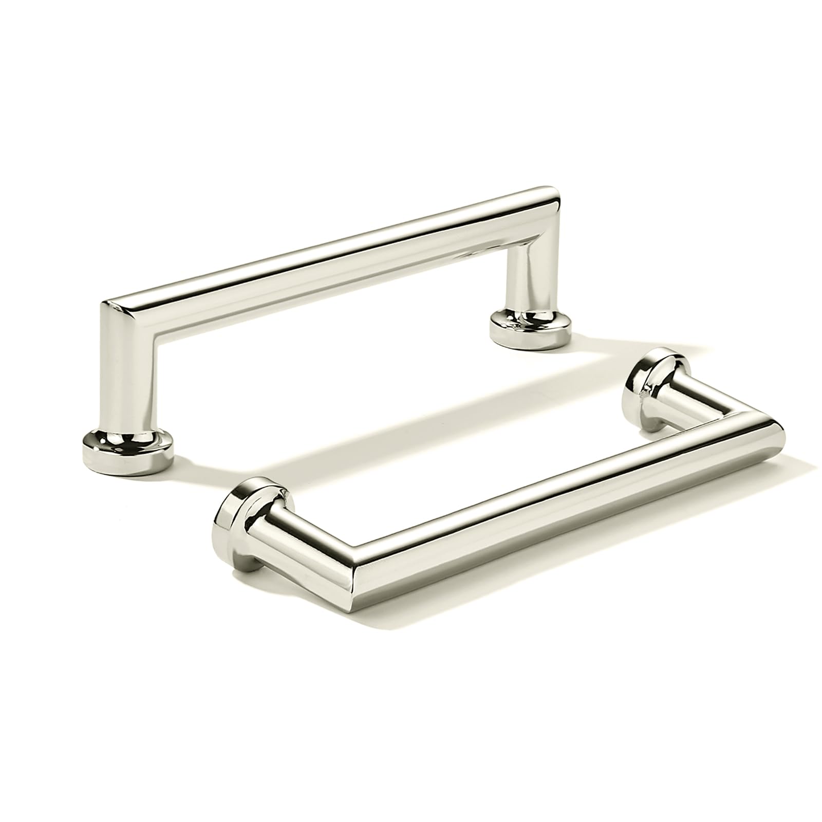 KHTUMEWARE-80348 Polished Nickel Cabinet Pulls CTC 4 in (102 mm) 10-Pack