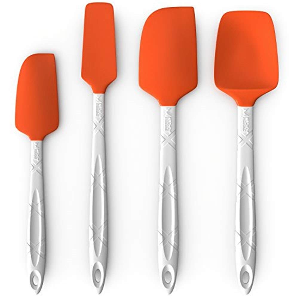 FengLi121 ,Baking and Mixing | Non-Stick Pro-Grade and Heat Resistant | Ergonomic, Dishwasher Safe Bakeware Set of 4 Kitchen Utensils Silicone Spatula Set | Kitchen supplies