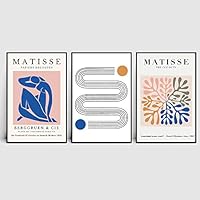 3 Piece Framed Canvas Wall Art Blue Nude by Henri Matisse Canvas Prints Home Artwork Decoration for Living Room,Bedroom - 16