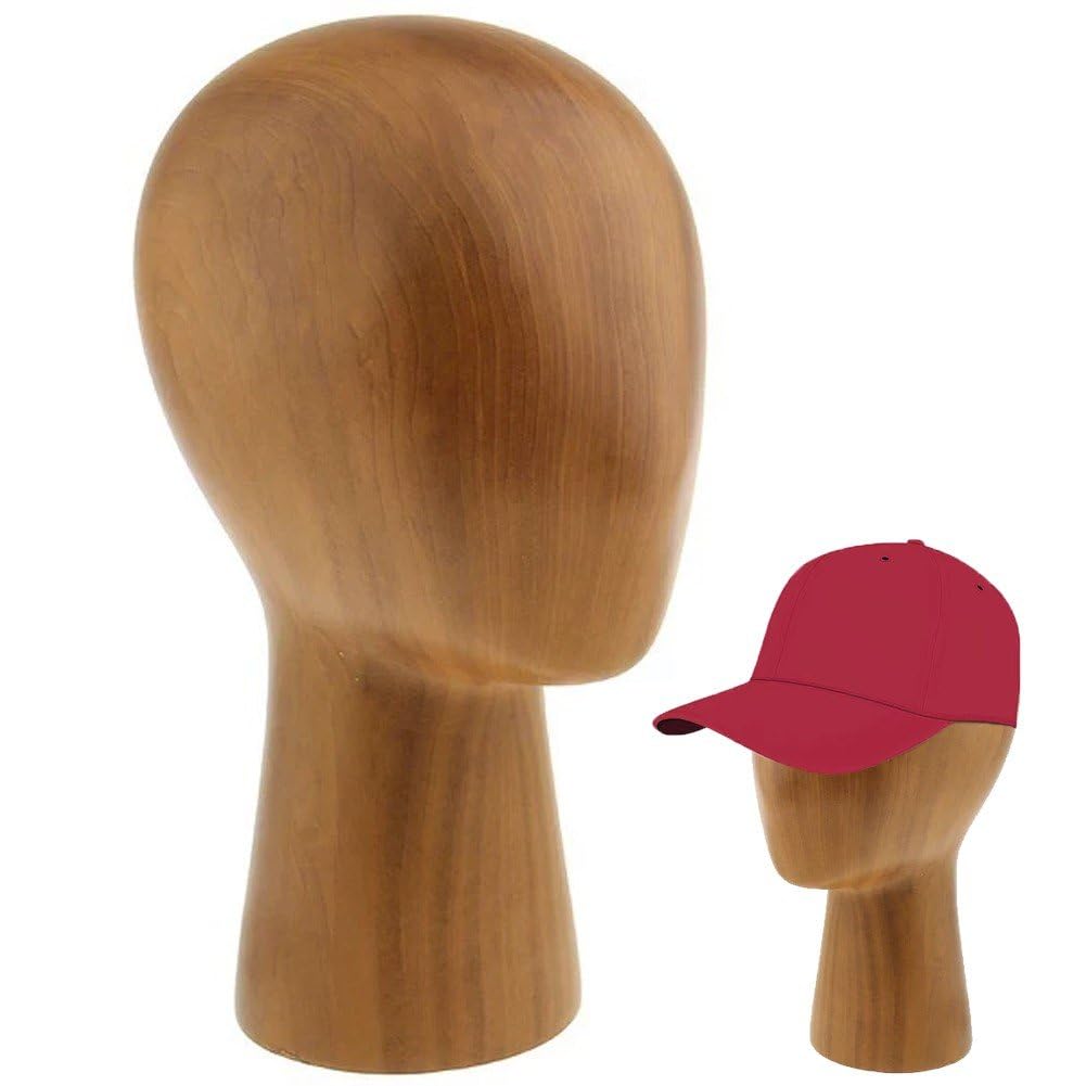 Testa di Manichino, Manichino in Legno Modello Testa di Manichino Parrucche per Berretti Supporto per Espositore per Negozio Parrucchiere