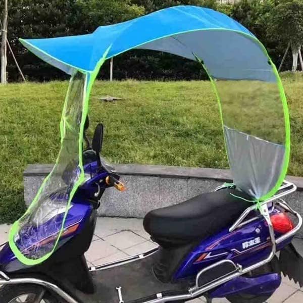 cecaro Copertura universale impermeabile per scooter e bicicletta elettrica, protezione completa dal sole e dalla pioggia, 284 x 80 cm