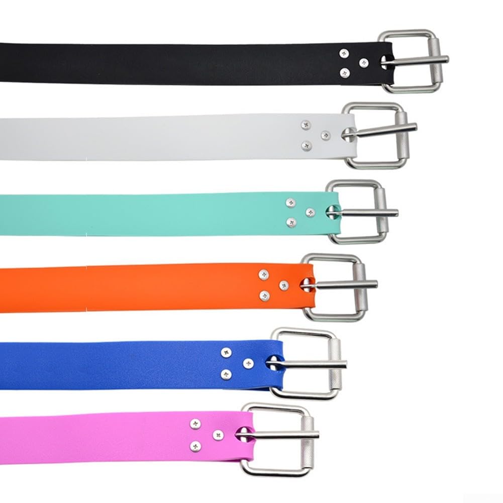Cintura per pesi in silicone per immersioni subacquee con fibbia di rilascio Marsigliese per apnea subacquea cinghia regolabile con cuscinetto 1. o 1,5 m di lunghezza (150 cm nero)