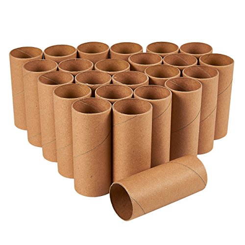 Juvale 24 Pack Craft Rolls - Round Cardboard Paper Tubes for DIY Crafts