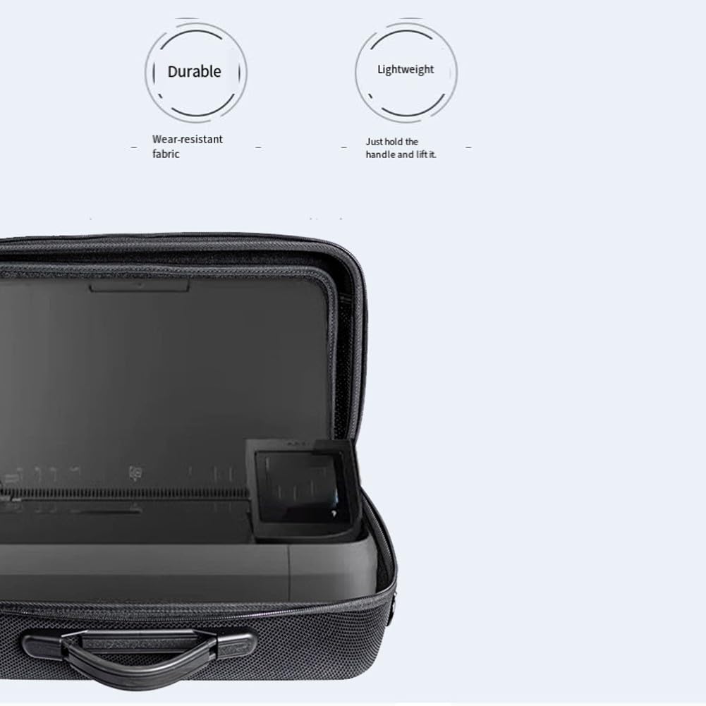 Custodia antiurto in EVA per HP per officejet 250, custodia rigida portatile con ampio spazio per accessori, protezione da viaggio nera 38 x 20 x 13 cm
