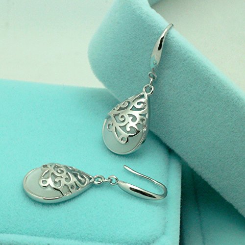 "Wishing Tree" 925 Sterling Silver Filigree Drop Dangle Earrings for Women4
