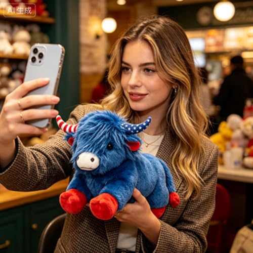 Peluche vache de 25 cm : oreiller doux et mignon pour la décoration - 7