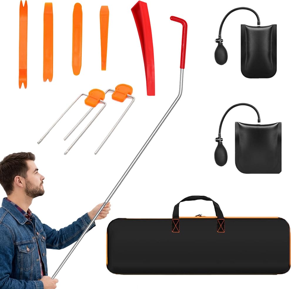 WooDiDamii Car Tool Kit Set 68-Inch Stainless Steel Grabber with Storage Bag