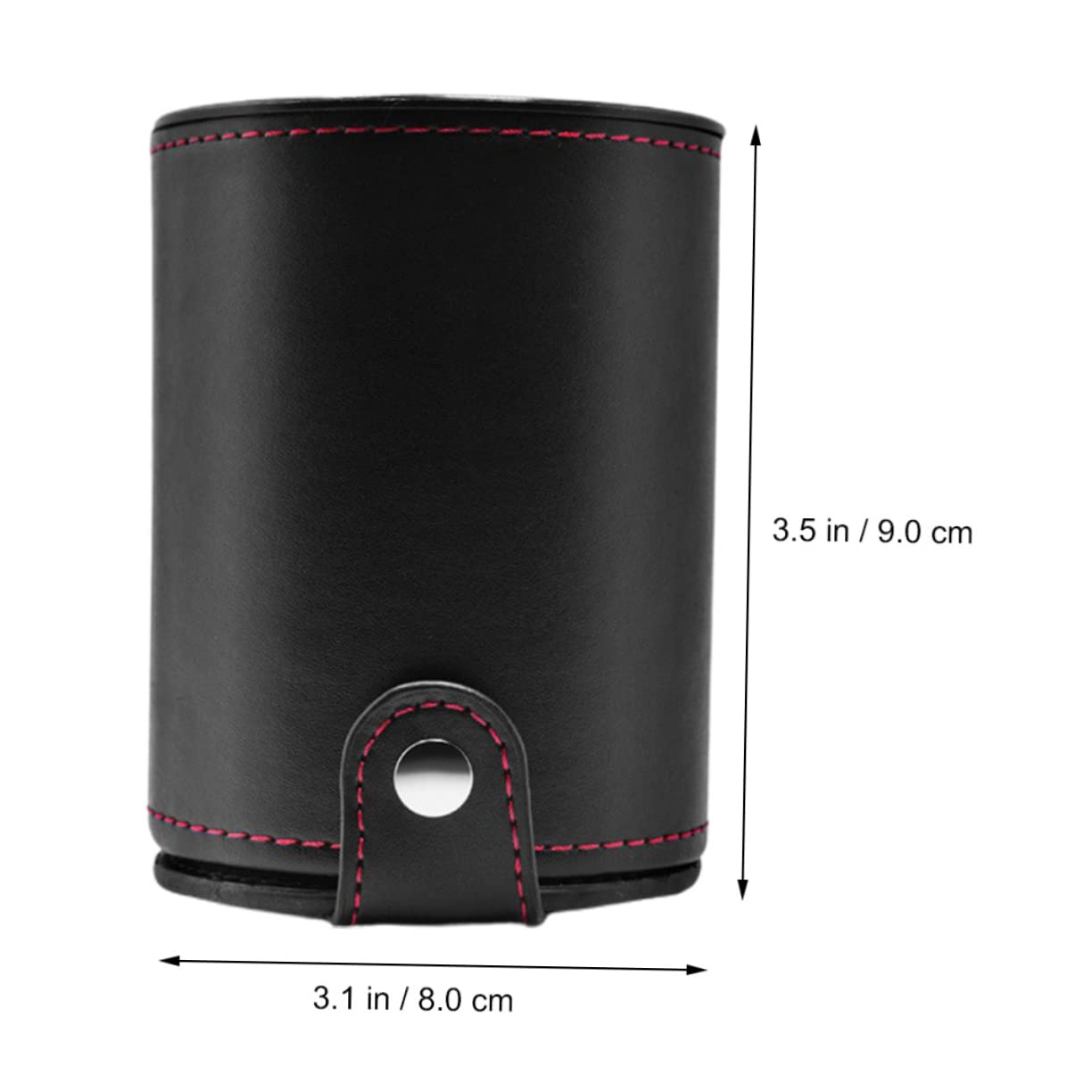 BESTonZON 3 Sätze Würfelbecher-Set Würfelbecher aus Kunstleder Halter für Spielwürfel Würfel Zahlenwürfel Tassen stapeln Werkzeug Aufbewahrungsbehälter für Würfel aus Leder Pu