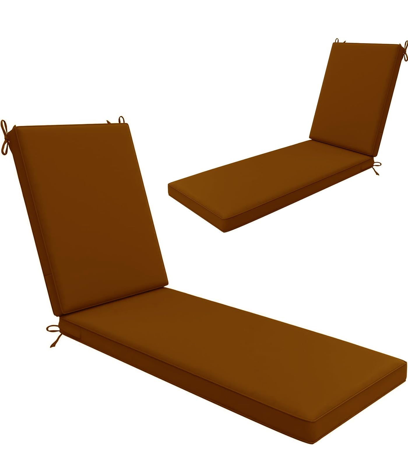 WLXFF Waterproof Striped Sun Lounger Cushion Only, Non Slip Thick Outdoor Recliner Pad, Removable Cover Garden Sunbed Cushion for Patio Beach Yard