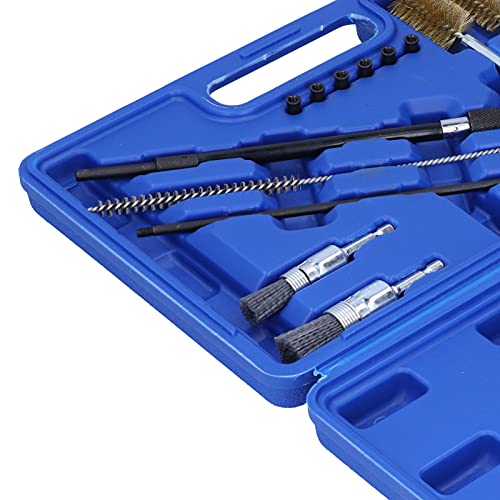 14 STKS Brandstof Nozzle Cleaning Tool Kit, Injector Nozzles Afdichting Seat Cleaner Set Injector As Pluggen Draad Nylon… - Image 7