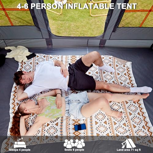 Inflatable 4-6 Person Camping Tent