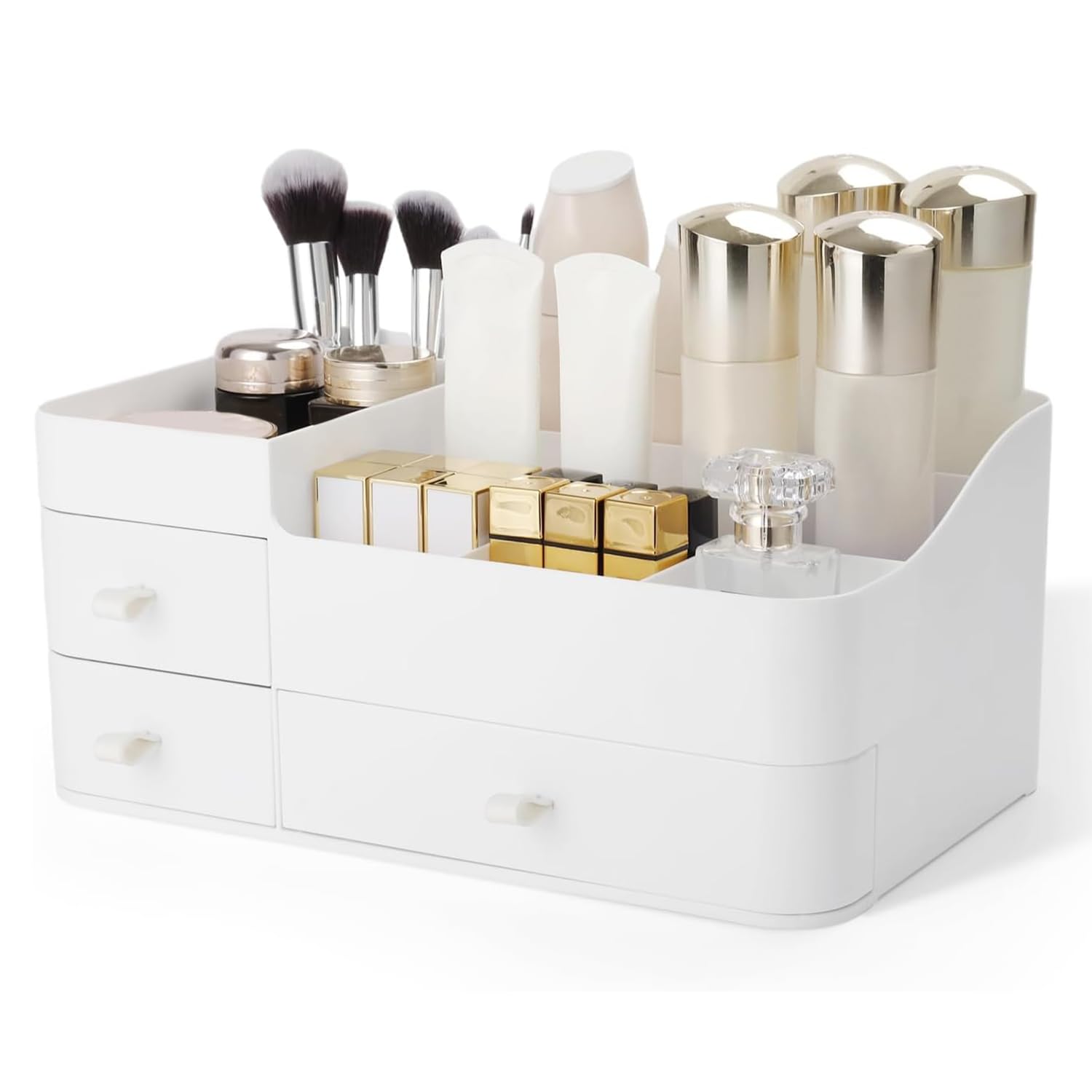 Organisateur Salle De Bain TEGOVA Organisateur Maquillage Avec Tiroirs - Boîte De Rangement Multifonction Pour Commode Et Salle De Bain Organiseur Salle Bain