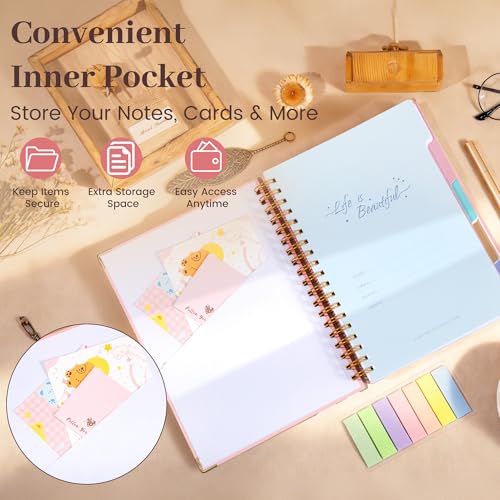 Image of Spiral Notebook, Pink