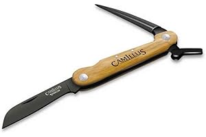 Camillus Genuine American Marlin Spike Pocket Knife with Bamboo Handle