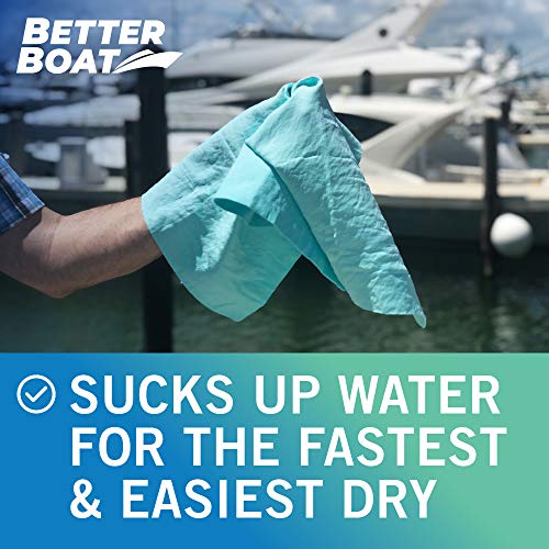 image for Better Boat Super Absorbent Towels, Synthetic Chamois Cloth for Car an