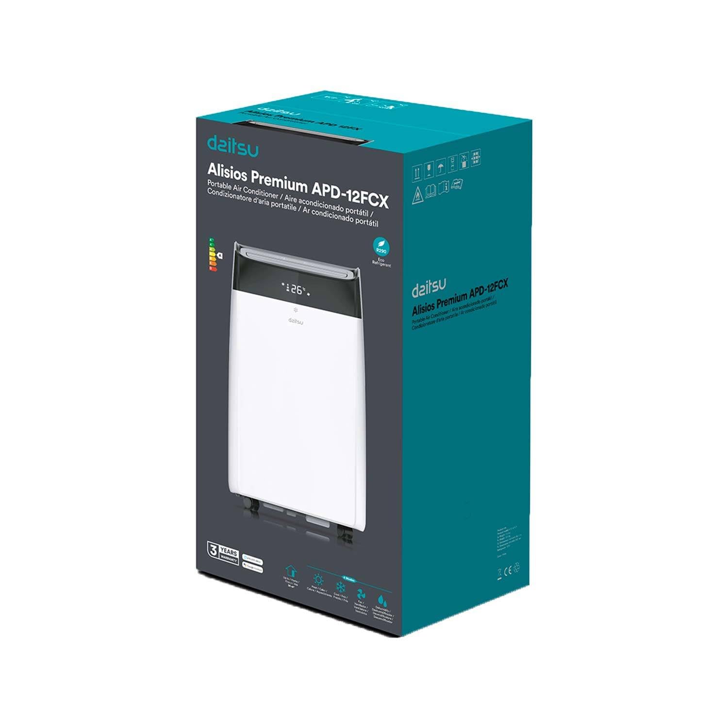 Daitsu Alisios Premium APD12FCX Aire Acondicionado Portátil con Bomba de Calor WiFi 3009 Frigorías