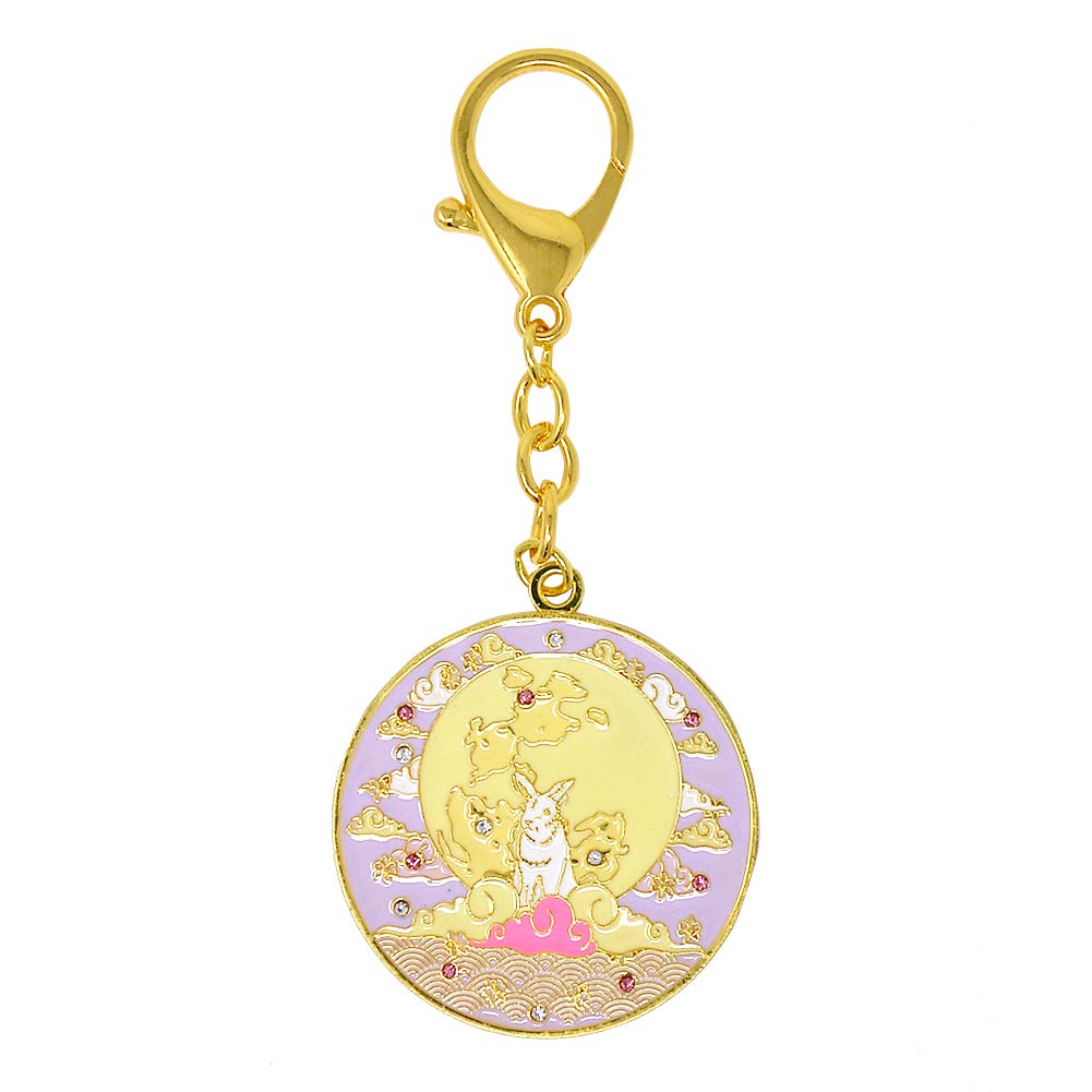 fengshuisale Love with Moon Rabbit Hanging Keychain W4247