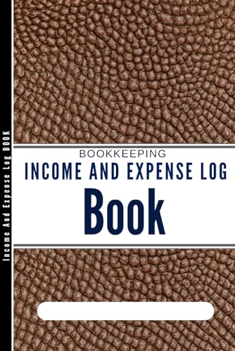 Income And Expense Log Book and personal Business finance * For Small Business: Size 6x9 Inches Bookkeeping Record Book for Women or Man * Premium leather look Design image 2