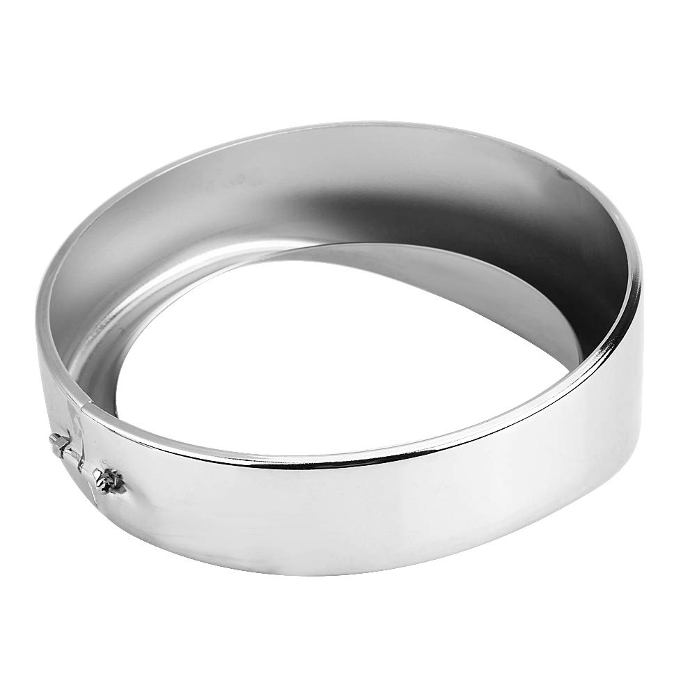 7 Zoll Touring Visier-Scheinwerfer-Zierring für Motorräder – Beauty-Lampe Im Chrom-Visier-Stil