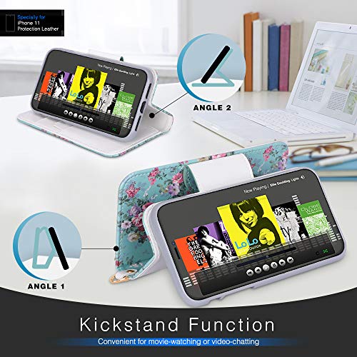 Capa de Celular FYY, Couro PU, Suporte, Compartimentos para Cartão, Bolso para Notas, Compatível com