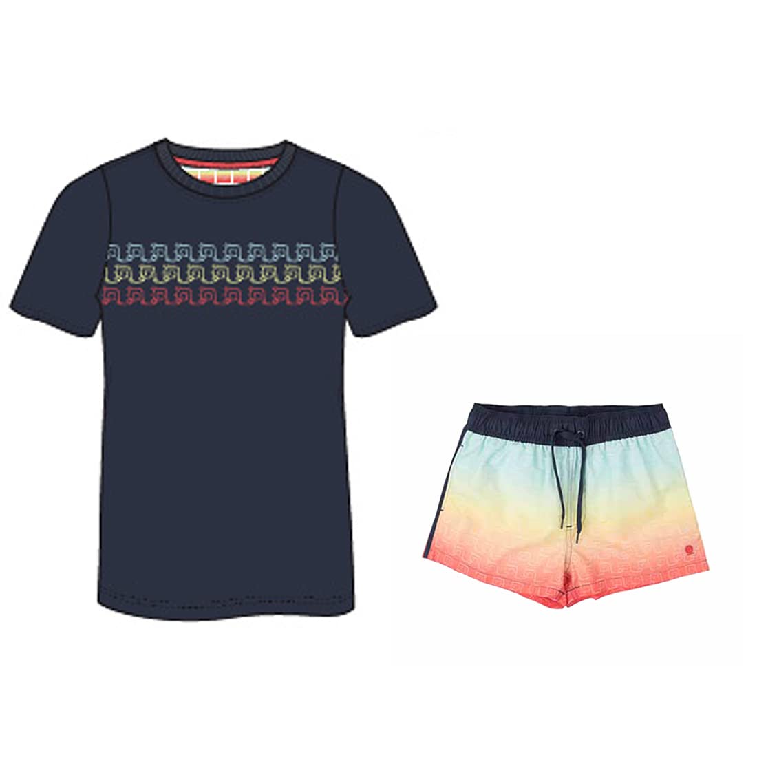 Conjunto deportivo para niños Go & Win Sixties B multicolor con diseño retro transpirable 5