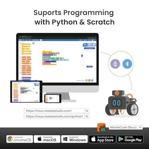 Nous AI Robot for Kids Ages 12+, STEM Coding Robot for Boys and Girls with Scratch & Python Programming, Robot Building Kit for Kids to Build Your Own AI Robot - Image 6