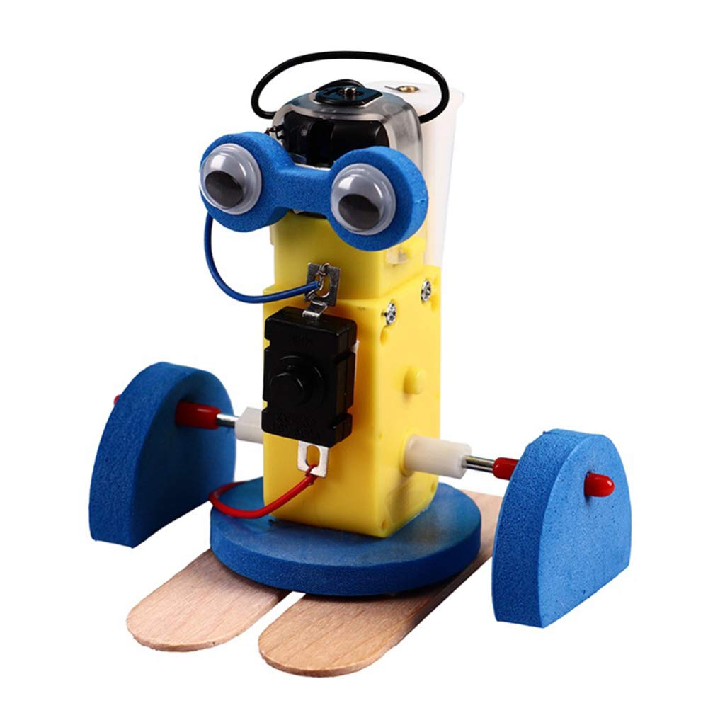 PinShang Gift for Child,Mini DIY Assembly Ming Crawling Robot Kit Science Technology Toy as shown