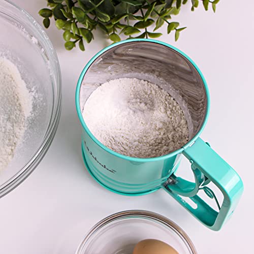 image for Webake Flour Sifter for Baking Stainless Steel One-handed Small Flour 