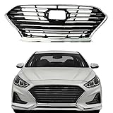 RainMan S Front Bumper Grille Chrome Grill Replacement For 2018 2019 2020 Hyundai Sonata